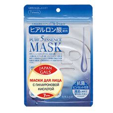 Маска для обличчя ТМ Джепен Гелс / Japan Gals з гіалуроновою кислотою Pure 5 Essential №7 - Фото