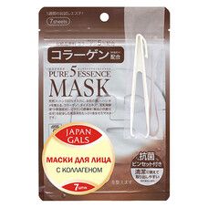 Маска для лица ТМ Джепен Гелс / Japan Gals с коллагеном Pure 5 Essential №7 - Фото
