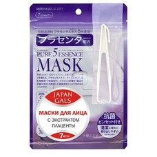 Маска для обличчя ТМ Джепен Гелс / Japan Gals з плацентою Pure 5 Essential №7 - Фото