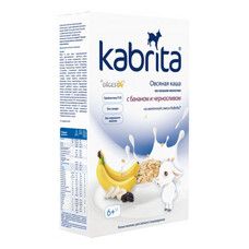 Вівсяна каша на основі козячого молока з бананом і чорносливом TM Кабріта / Kabrita для дітей від 6 місяців 180 г - Фото