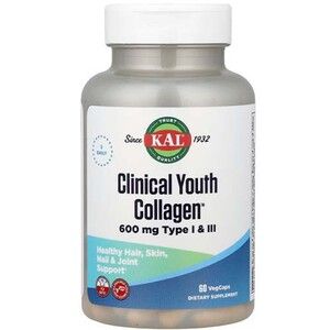 Коллаген молодости KAL Clinical Youth Collagen 600 мг 60 вегетарианских капсул