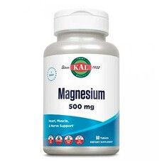 Магній 500 мг KAL Magnesium 60 таблеток - Фото