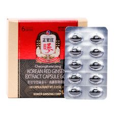 Капсулы красного корейского женьшеня ТМ Корея Женьшень Корпорейшин/Korea Ginseng Corporation №100 - Фото