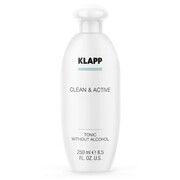 Тонік для обличчя без вмісту спирту Klapp Clean & Active Tonic without Alcohol 250 мл - Фото