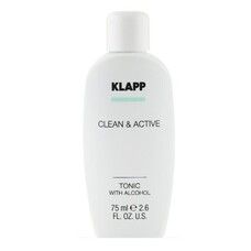 Тонік для обличчя зі спиртом Klapp Clean & Active Tonic with Alcohol 250 мл - Фото