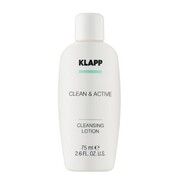 Очищувальна емульсія Klapp Clean & Active Cleansing Lotion Travel 75 мл - Фото