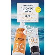 Набір сонцезахисних засобів SPF30 з йогуртом Korres / Коррес - Фото
