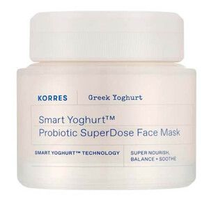 Маска для лица с пробиотиками Smart Yoghurt Probiotics SuperDose Face Mask Korres/Коррес 100 мл