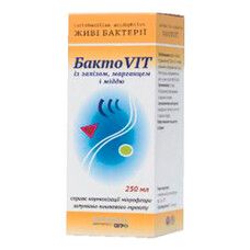 БактоVIT добавка диетическая с железом, медью и марганцем, пробиотик 250 мл - Фото