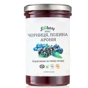 Ягідний мікс чорниця+лохина+аронія паста 545 г Ягідний мікс чорниця+лохина+аронія паста 545 г