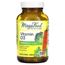 Вітамін D3 1000 IU Vitamin D3 MegaFood 90 таблеток - Фото