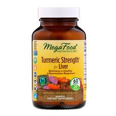 Сила куркуми для печінки (Turmeric Strength for Liver) MegaFood 60 таблеток - Фото