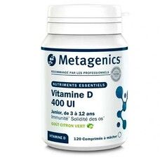 Vitamin D 400 IU Junior Metagenics (Вітамін Д 400 МО Джуніор) 120 таблеток - Фото