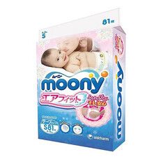 Підгузки для дітей ТМ Муні / Moony розмір S (4-8 кг) №81 - Фото