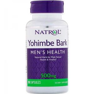 Йохімбе (Yohimbe Bark) 500 мг ТМ Natrol / Натрол 90 капсул Йохімбе (Yohimbe Bark) 500 мг ТМ Natrol / Натрол 90 капсул