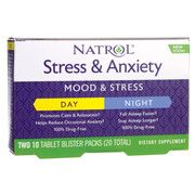 Stress & Anxiety Tab (день/ночь) ТМ Natrol / Натрол 10+10 таблеток - Фото