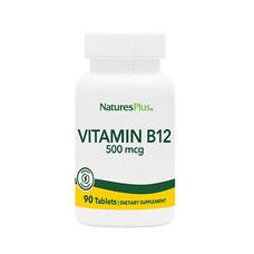 Витамин B-12 (Метилкобаламин) Vitamin B-12 500 мкг Nature's Plus 90 таблеток - Фото