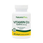Вітамін Д3 (Vitamin D3) 10 000 МО Nature's Plus 60 гелевих капсул - Фото