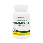 Вітамін В1 (Vitamin B-1) Nature's Plus Тіамін 300 мг 90 таблеток - Фото