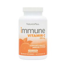 Витамин С для иммунитета (Immune Vitamin C) Natures Plus cо вкусом апельсина 100 жевательных таблеток  - Фото