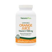 Вітамін С (Orange Juice Vitamin C) 1000 мг Nature's Plus 60 жувальних таблеток - Фото