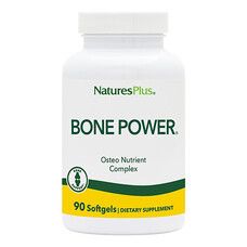 Кальцій з Бором для Міцних Кісток (Bone Power) Natures Plus 90 желатинових капсул - Фото