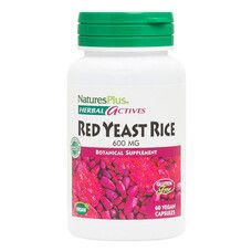 Красный дрожжевой рис 600 мг Herbal Actives Natures Plus 60 гелевых капсул - Фото