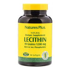 Лецитин из Сои 1200 мг Natures Plus 90 мягких таблеток - Фото