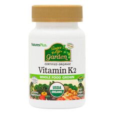 Органический Витамин K2 120 мкг Source of Life Garden Natures Plus 60 гелевых капсул - Фото