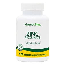 Цинк Піколінат з Вітаміном B-6 Natures Plus 120 таблеток - Фото