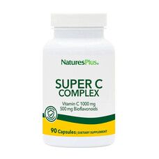 Супер Комплекс Витамина С 1000 мг биофлавоноиды 500 мг Natures Plus 90 капсул - Фото