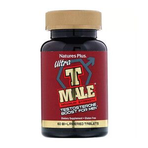 Усилитель тестостерона для мужчин Ultra T Male Natures Plus 60 таблеток