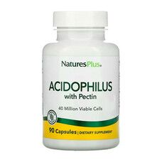 Ацидофільні бактерії з пектином Acidophilus with Pectin Natures Plus 90 капсул - Фото