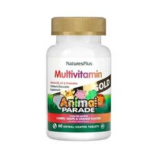 Мультивітаміни для дітей смак асортиментів Animal Parade Gold Natures Plus 60 жувальних таблеток - Фото