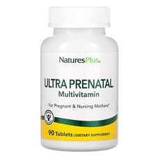 Мультивітаміни ультрапренатальні Ultra Prenatal Multivitamin Natures Plus 90 таблеток - Фото