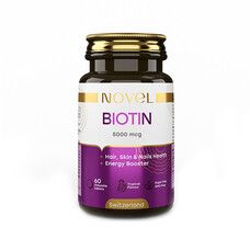 Вітаміни жувальні Біотин 5000 мкг №60 ТМ NOVEL - Фото