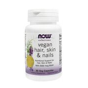 Витамины Hair, Skin & Nails (Кожа, Волосы и Ногти) Vegan ТМ Нау Фудс / Now Foods №30 - Фото