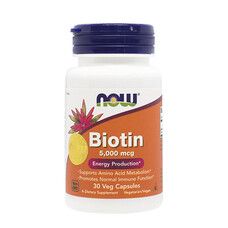 Біотин (Biotin) 5000 мкг ТМ Нау Фудс / Now Foods №30 (19110471) - Фото