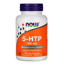 5-HTP (Гідрокситриптофан) 100мг Now Foods 120 гелевих капсул - Фото