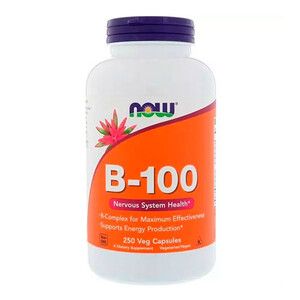 B-Комплекс 100 B-100 Now Foods 250 вегетарианских капсул