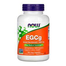 EGCG Экстракт Листьев Зеленого Чая 400 мг Now Foods 180 гелевых капсул - Фото