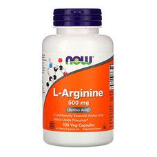 L-Аргинин Now Foods 500 мг 100 капсул - Фото
