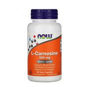 L-Карнозин (L-Carnosine) 500 мг ТМ Нау Фудс / Now Food 50 вегетаріанських капсул - Фото