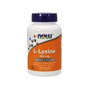 L-Лизин (L-Lysin) 500 мг  ТМ Нау Фудс/Now Foods 100 вегетарианских капсул - Фото