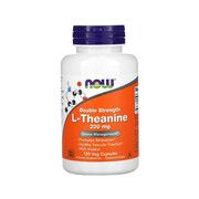 L-Теанин (L-Theanine) Double Strength 200 мг ТМ Нау Фудс / Now Foods 120 вегетарианских капсул - Фото