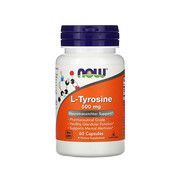 L-Тирозин (L-Tyrosine) 500 мг ТМ Нау Фудс / Now Foods 60 капсул - Фото