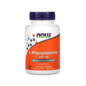 L-Фенилаланин (L-Phenylalanine) 500мг ТМ Нау Фудс / Now Foods 120 капсул