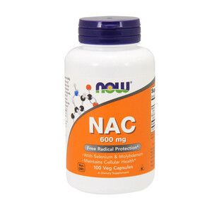 NAC (N-Ацетіл-L-Цистеїн) 600мг ТМ Нау Фудс / Now Foods 100 гелевих капсул
