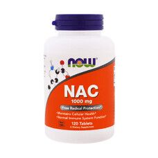 NAC (N-Ацетіл-L-Цистеїн) 1000 мг ТМ Нау Фудс / Now Foods 120 таблеток - Фото