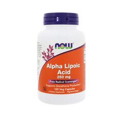 Альфа-липоевая кислота (Alpha Lipoic Acid) 250 мг ТМ Нау Фудс / Now Foods 120 капсул - Фото